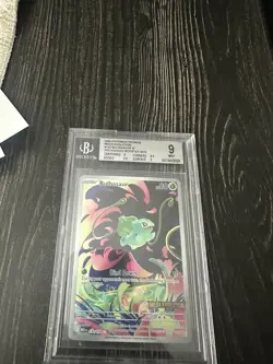 Pokemon Bulbasaur 133/132 Me01: Mega Evolution IR Holo Beckett BGS 9 MINT - Image 3