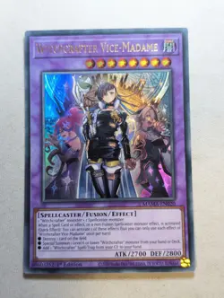 Yugioh TCG 1st Ed Witchcrafter Vice Madame MAMA-EN020 Ultra Rare - Image 1