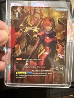 Gundam Card Game Marida Cruz GD01-093 R+ Alternate Art Newtype Rising - Image 1