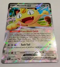 Meowth EX 062/088 HOLO EX Card from PERFECT ORDER *MINT - Image 3