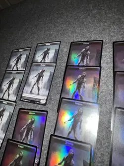 MTG Foundation Token Lot 14 Cards Zombie/Rat 9 Foils - Image 1