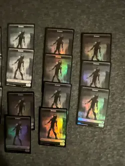 MTG Foundation Token Lot 14 Cards Zombie/Rat 9 Foils - Image 3