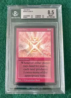 Mana Flare - BETA - MTG - BGS 8.5 - NM-MT+. Quad+. More Vintage MTG In My Store. - Image 1
