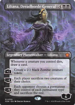 Liliana, Dreadhorde General (Borderless) Foundations Regular - Image 1