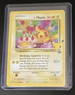 Birthday Pikachu 24 - Celebrations Pokemon - Image 3