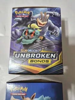 Pokemon Sun Moon Team Up 3 Card Unbroken Bonds Booster Pack Empty Display Box - Image 5