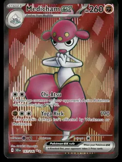 Pokemon Cards Medicham ex 161/142 Stellar Crown Ultra Rare NM *3 - Image 1