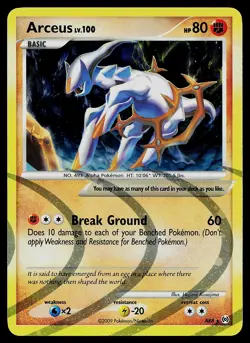 Pokemon Card - Arceus 2009 Arceus AR8 Holo Rare - Image 1