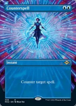 MTG English Counterspell (Borderless) NM Foil Modern Horizons 2 - Image 1
