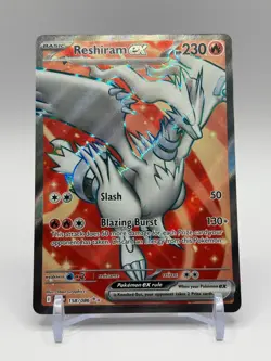 Reshiram EX 158/086 Ultra Rare Holo White Flare Pokemon TCG English - Image 1