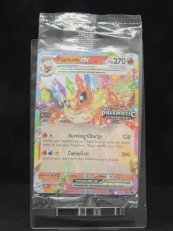 Pokemon Flareon EX 014/131 Prismatic Evolutions Stamp Promo Sealed - Image 1