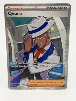 Pokemon Cyrano Ultra Rare Trainer Surging Sparks 230/191 - Image 1