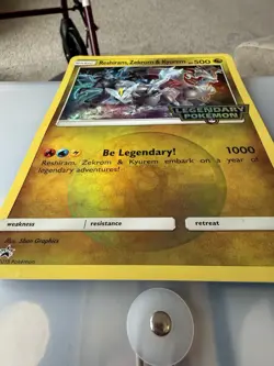 JUMBO Reshiram, Zekrom & Kyurem Promo Card 2018 Pokemon Legendary Dragon Majesty - Image 4