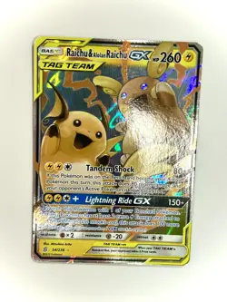 Raichu & Alolan Raichu GX 54/236 - Pokemon TCG - Unified Minds - Image 1