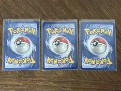 Charmander 46/102 Bulbasaur 44/102 Squirtle 63/102 1999 Base Set Starter Pokemon - Image 2