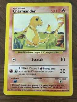 Charmander 46/102 Bulbasaur 44/102 Squirtle 63/102 1999 Base Set Starter Pokemon - Image 3