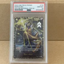 ONE PIECE Card Game- Borsalino Offline Regional Top 64 Prize Op02-114 PSA10 - Image 1