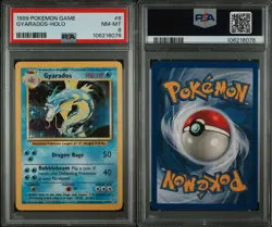 1999 POKEMON #6 GYARADOS BASE SET UNLIMITED HOLO NM-MT PSA 8 - Image 4