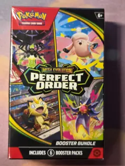 Pokemon TCG Perfect Order Booster Bundle New & Sealed (6 Packs) factory sealed - Image 1