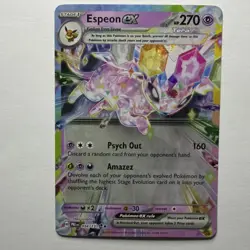 Pokemon TCG Espeon EX 034/131 SV: Prismatic Evolutions Holo - English - Image 1