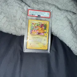 Birthday Pikachu Holo #24 Celebrations Classic Collection Pokemon 2021 PSA 7 - Image 1