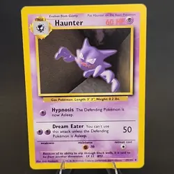 Pokemon TCG Card - Base Set Haunter 29/102 - Uncommon Unlimited - WOTC - LP - Image 1