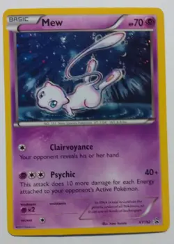 Mew XY192 Black Star Promo Cosmos Holo Rare 2017 Pokemon Card - NM/LP - Image 1
