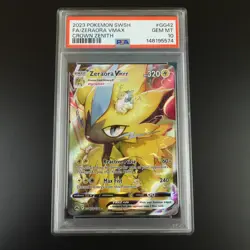 PSA 10 Zeraora Vmax GG42/GG70 Pokemon Crown Zenith Holo Graded Card - Image 1