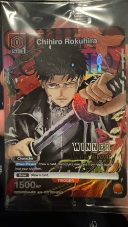 Union Arena TCG Winner Card Chihiro Rokuhira Release Event KGR-1-055 Foil - Image 1