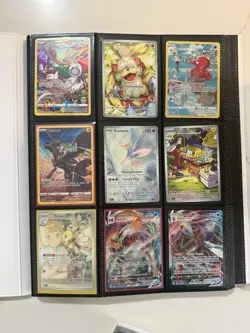Pokemon Card Collection Lot Binder + Bulk Cards EX V VMAX Vintage Holo Rare 100+ - Image 1