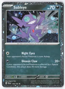 Sableye (Cosmos Holo) Holo Rare Miscellaneous Cards & Products 136/193 NM - Image 1