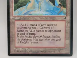 MTG Rainbow Vale Vintage Magic The Gathering Land Old Border MP - Image 3