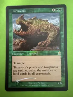 FOIL TERRAVORE NM UNPLAYED ODYSSEY MTG MAGIC THE GATHERING (M6) - Image 1