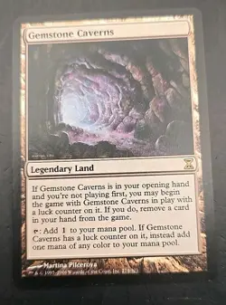 Gemstone Caverns Time Spiral MTG Regular Moderately Played - Image 1