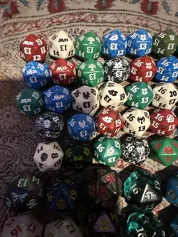 magic the gathering D20 spindown dice lot Multiple Sets 61 Total - Image 2
