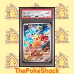 ✨Pikachu 001/SV-P PSA 10 Scarlet/Violet Pre-Order PROMO Japanese - Image 1