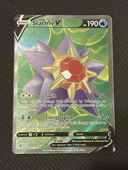 Pokemon TCG Astral Radiance 166/189 Starmie V Full Art Ultra Rare - NM - Image 1