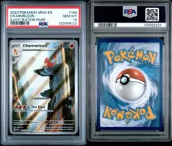 Pokemon Charmeleon Scarlet & Violet 151 169/165 Illustration Rare Holo PSA 10 - Image 3
