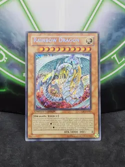 Yugioh Rainbow Dragon CT04-EN005 Secret Rare NM - Image 1