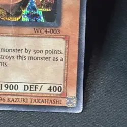 Yugioh Slate Warrior WC4-003 Prismatic Secret Rare Heavily Played See Descriptn - Image 4