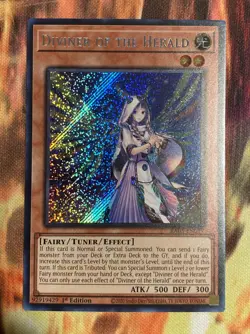 Yu-Gi-Oh TCG Diviner of the Herald RA05-EN074 Rarity Collection 5 Secret Rare NM - Image 1