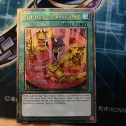 1x Pot of Extravagance RA04-EN093 Quarter Century Secret Rare Alt Art NM Yugioh - Image 1