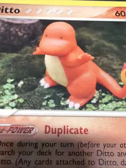 Ditto Charmander 61/113 Pokemon Card EX Delta Species LP Vintage Yuka Mori - Image 2