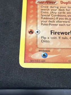 Ditto Charmander 61/113 Pokemon Card EX Delta Species LP Vintage Yuka Mori - Image 3