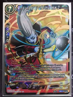 Dragon Ball Super Card Game - DB1-032 SR - Whis, Keeper of Universe 7 *NM* - Image 1