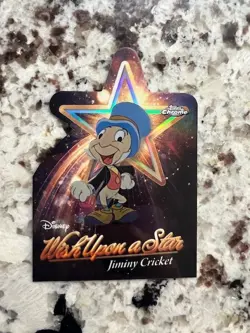 2025 TOPPS DISNEY WONDER WISH UPON STAR DIE-CUT INSERT CARD JIMINY CRICKET #W-4 - Image 1