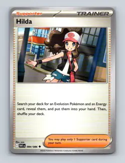 Hilda 084 2025 Pokemon S&V White Flare Uncommon Base Card NM+ (c) - Image 1