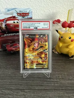 2016 POKEMON XY BLACK STAR PROMO RED & BLUE COLL FULL ART/CHARIZARD EX PSA 8 - Image 1