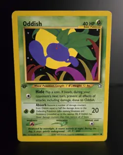 Pokemon TCG - ODDISH - 1ST EDITION - 68/111 - NEO GENESIS (2000) - WOTC - MP - Image 1