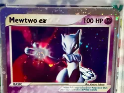 2003 Pokemon EX Ruby & Sapphire #101 Mewtwo EX Holo With Swirl PSA 8 Fresh Grade - Image 3
